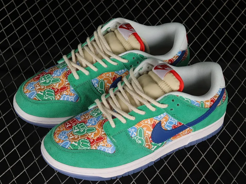 All categories Nk SB Dunk series Nk SB Dunk Low low-top sneakers Nk Dunk Low "Foam Finger" SB low-top sports and leisure sneakers DZ5184-300